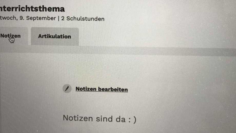 Notizen sind da – Mehr Flexibilität für deine Unterrichtsplanung